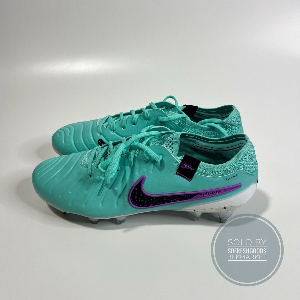 Nike Tiempo Legend 10 Elite SG Pro Prp Hyper Turquoise FN7283-300 Sz 7.5M 9W